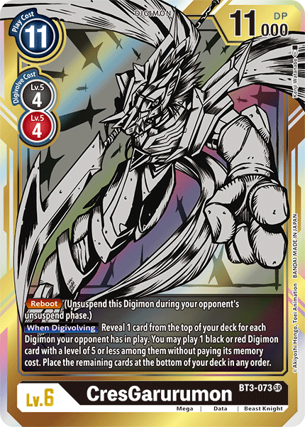 CresGarurumon [BT3-073] (Alternate Art) [Release Special Booster Ver.1.5] | The Gaming-Verse