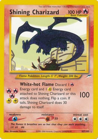 Shining Charizard (107/105) [Neo Destiny Unlimited] | The Gaming-Verse