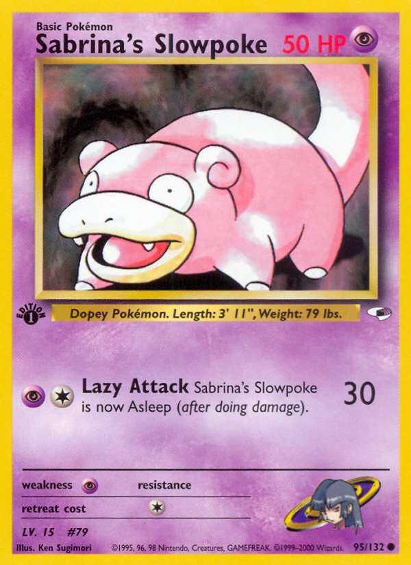 Sabrina's Slowpoke (95/132) [Gym Heroes 1st Edition] | The Gaming-Verse