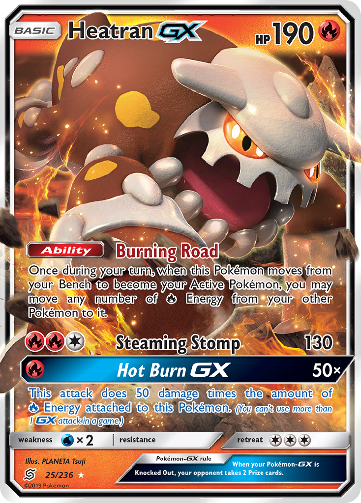 Heatran GX (25/236) [Sun & Moon: Unified Minds] | The Gaming-Verse