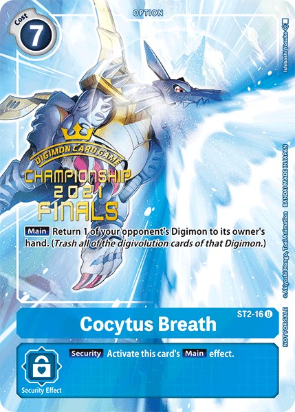 Cocytus Breath [ST2-16] (2021 Championship Finals Tamer's Evolution Pack) [Starter Deck: Cocytus Blue Promos] | The Gaming-Verse