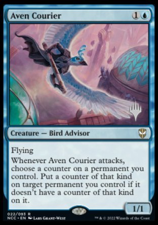 Aven Courier (Promo Pack) [Streets of New Capenna Commander Promos] | The Gaming-Verse