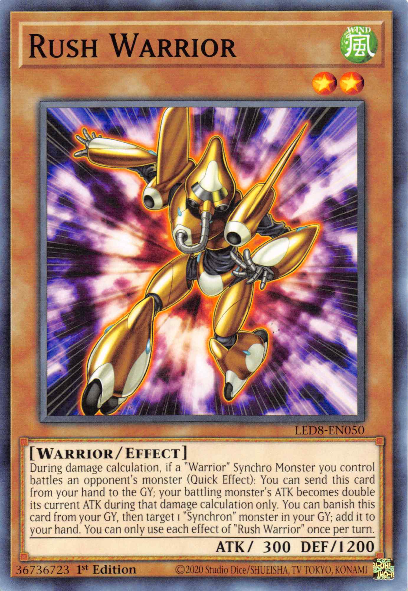 Rush Warrior [LED8-EN050] Common | The Gaming-Verse