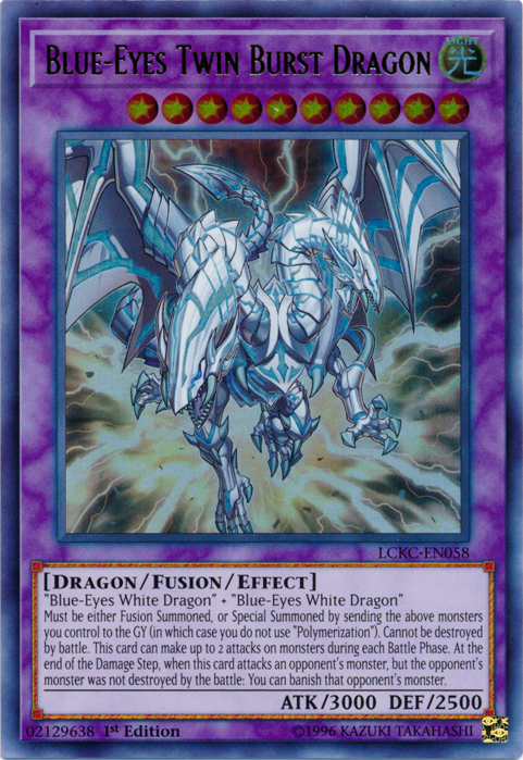 Blue-Eyes Twin Burst Dragon [LCKC-EN058] Ultra Rare | The Gaming-Verse