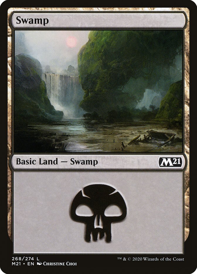 Swamp (#268) [Core Set 2021] | The Gaming-Verse