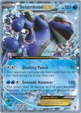 Seismitoad EX (20/111) (Punches 'n' Bites - Patrick Martinez) [World Championships 2015] | The Gaming-Verse