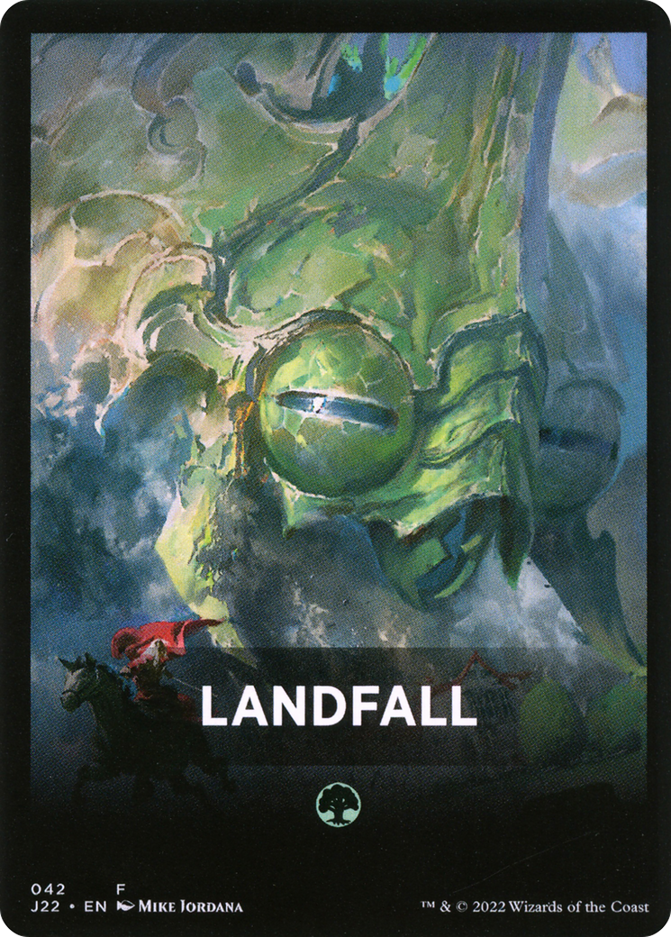 Landfall Theme Card [Jumpstart 2022 Front Cards] | The Gaming-Verse