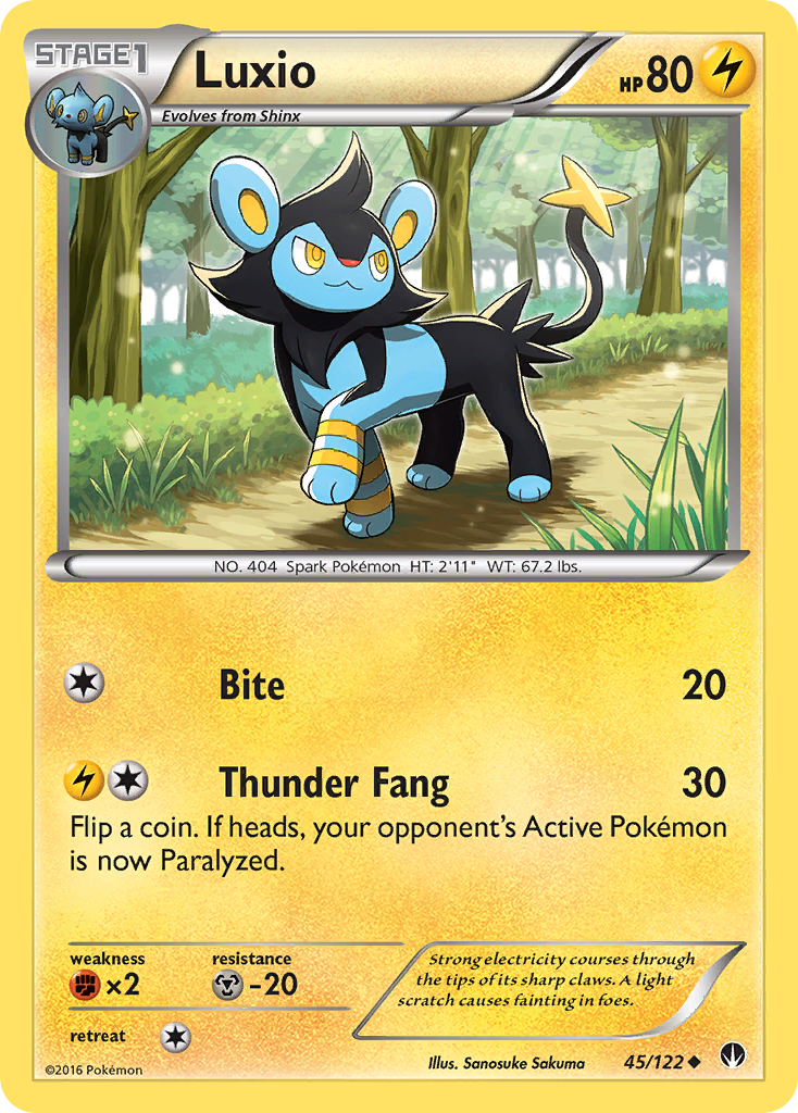 Luxio (45/122) [XY: BREAKpoint] | The Gaming-Verse