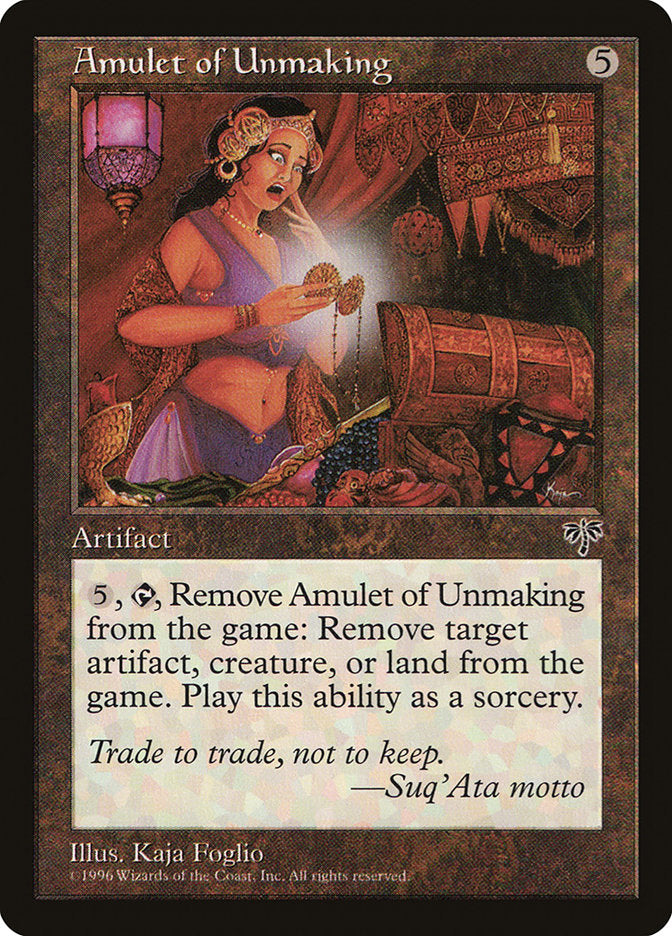 Amulet of Unmaking [Mirage] | The Gaming-Verse