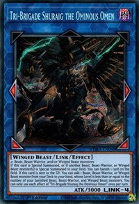 Tri-Brigade Shuraig the Ominous Omen [PHRA-EN048] Secret Rare | The Gaming-Verse