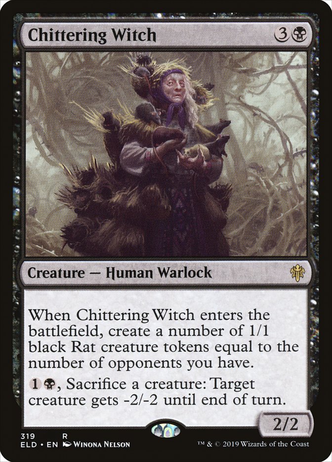 Chittering Witch [Throne of Eldraine] | The Gaming-Verse