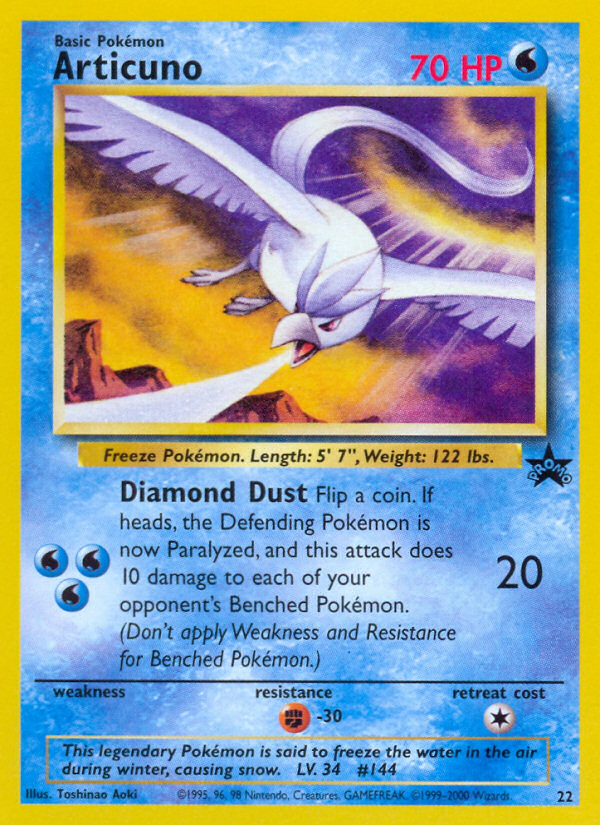 Articuno (22) [Wizards of the Coast: Black Star Promos] | The Gaming-Verse