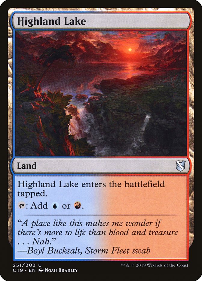 Highland Lake [Commander 2019] | The Gaming-Verse