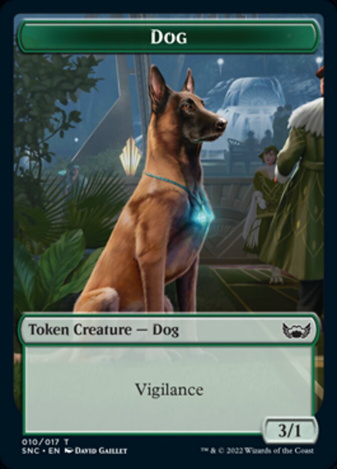 Treasure (016) // Dog Double-sided Token [Streets of New Capenna Tokens] | The Gaming-Verse