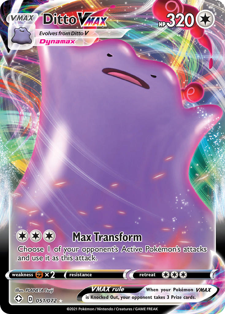 Ditto VMAX (051/072) [Sword & Shield: Shining Fates] | The Gaming-Verse