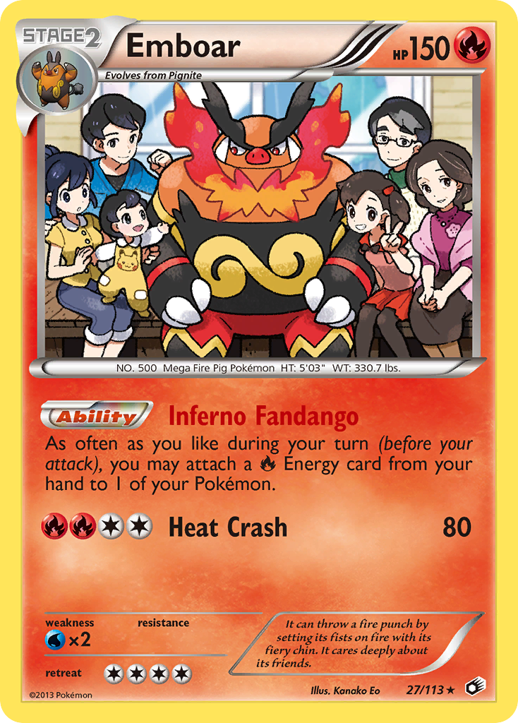 Emboar (27/113) (Theme Deck Exclusive) [Black & White: Legendary Treasures] | The Gaming-Verse