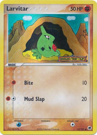 Larvitar (51/101) (Stamped) [EX: Dragon Frontiers] | The Gaming-Verse