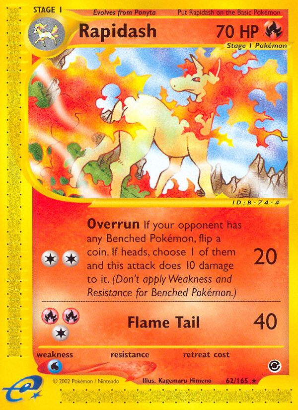 Rapidash (62/165) [Expedition: Base Set] | The Gaming-Verse