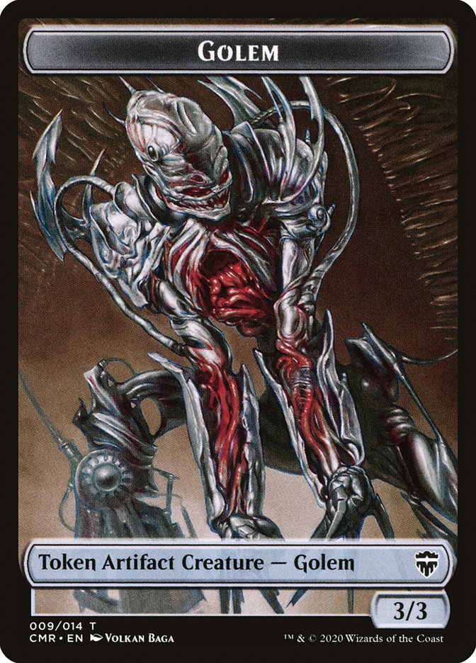 Dragon // Golem Token [Commander Legends Tokens] | The Gaming-Verse