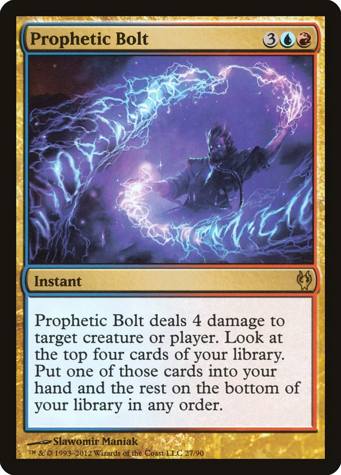 Prophetic Bolt [Duel Decks: Izzet vs. Golgari] | The Gaming-Verse