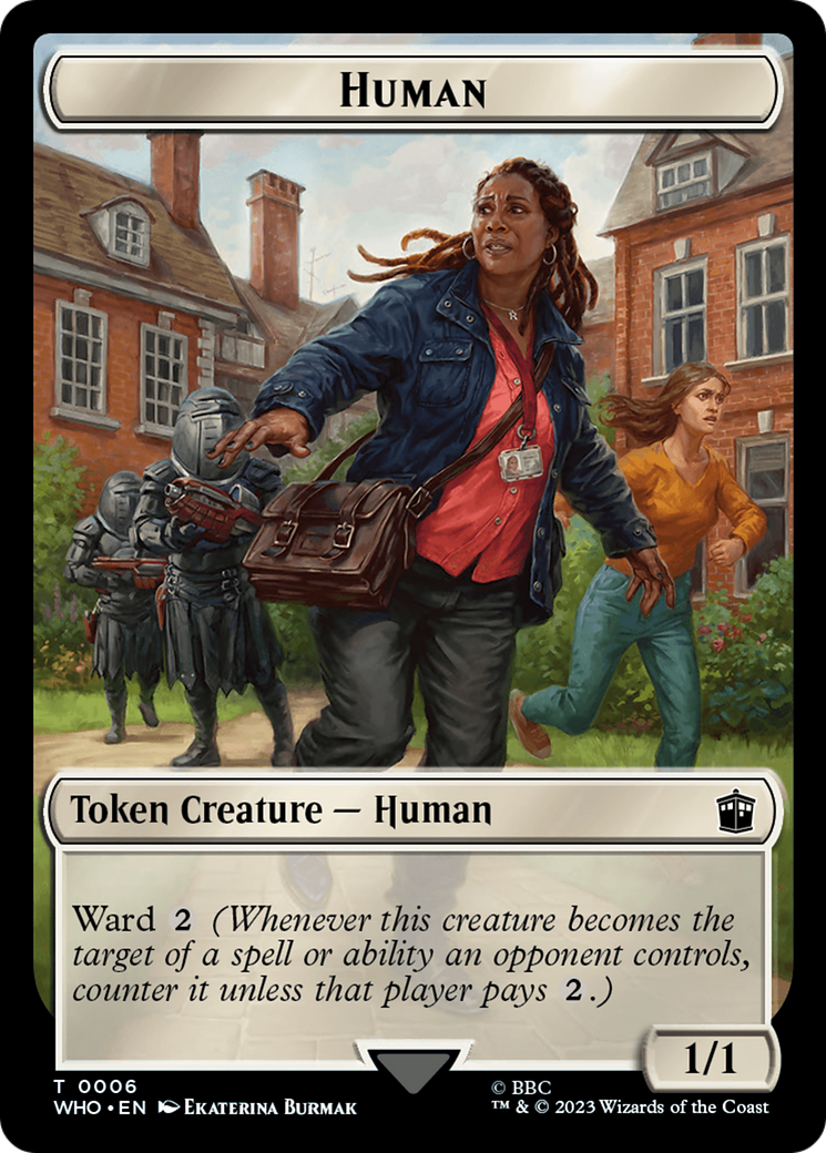 Human (0006) // Beast Double-Sided Token [Doctor Who Tokens] | The Gaming-Verse