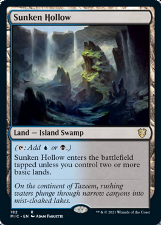 Sunken Hollow [Innistrad: Midnight Hunt Commander] | The Gaming-Verse