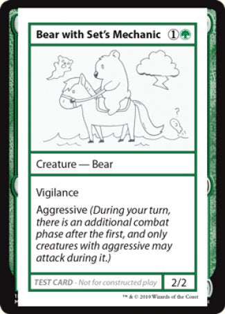 Bear with Set's Mechanic (2021 Edition) [Mystery Booster Playtest Cards] | The Gaming-Verse