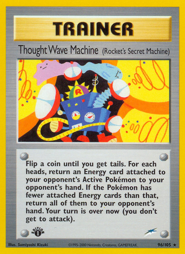 Thought Wave Machine (96/105) (Rocket's Secret Machine) [Neo Destiny 1st Edition] | The Gaming-Verse