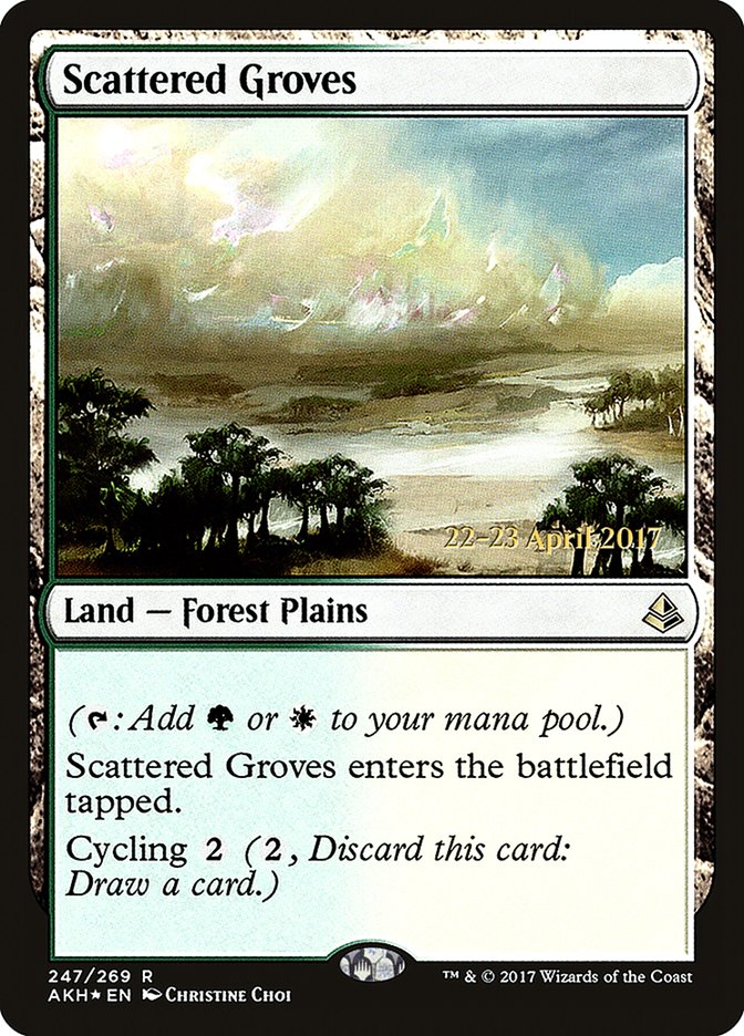 Scattered Groves  (Prerelease) [Amonkhet Prerelease Promos] | The Gaming-Verse