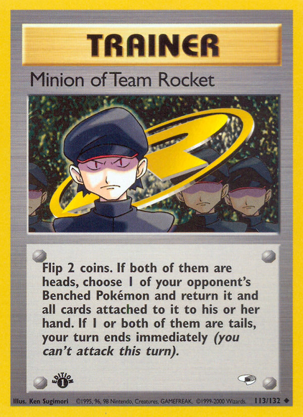 Minion of Team Rocket (113/132) [Gym Heroes 1st Edition] | The Gaming-Verse