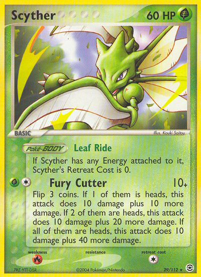 Scyther (29/112) [EX: FireRed & LeafGreen] | The Gaming-Verse