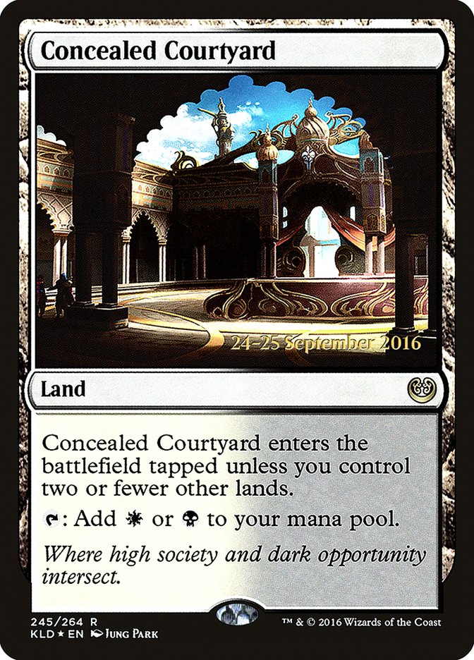 Concealed Courtyard  (Prerelease) [Kaladesh Prerelease Promos] | The Gaming-Verse