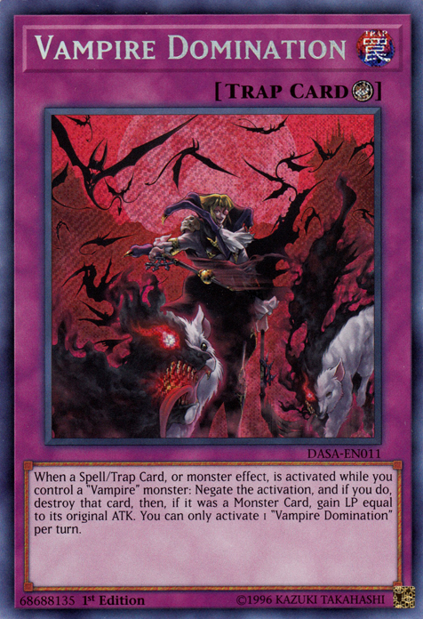 Vampire Domination [DASA-EN011] Secret Rare | The Gaming-Verse