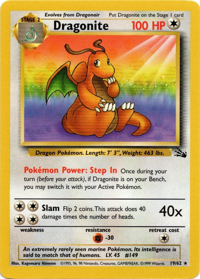 Dragonite (19/62) [Fossil Unlimited] | The Gaming-Verse