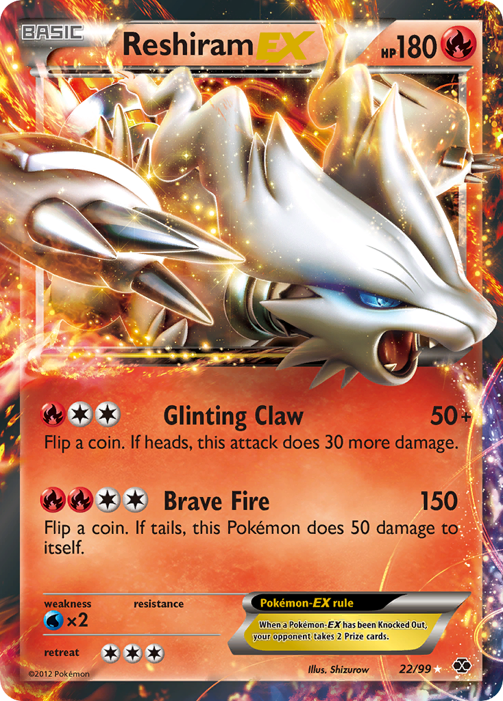 Reshiram EX (22/99) [Black & White: Next Destinies] | The Gaming-Verse