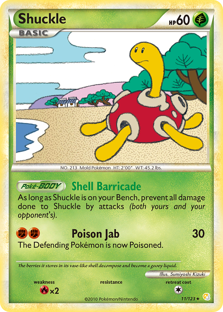 Shuckle (11/123) [HeartGold & SoulSilver: Base Set] | The Gaming-Verse