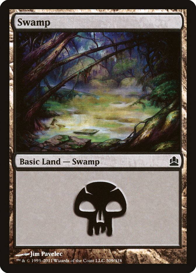 Swamp (#309) [Commander 2011] | The Gaming-Verse