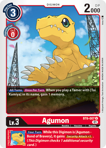 Agumon [BT6-007] [Double Diamond] | The Gaming-Verse