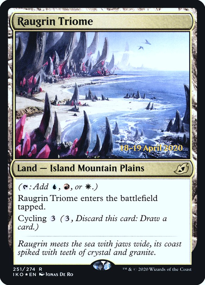 Raugrin Triome  [Ikoria: Lair of Behemoths Prerelease Promos] | The Gaming-Verse