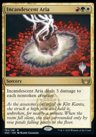 Incandescent Aria (Promo Pack) [Streets of New Capenna Promos] | The Gaming-Verse