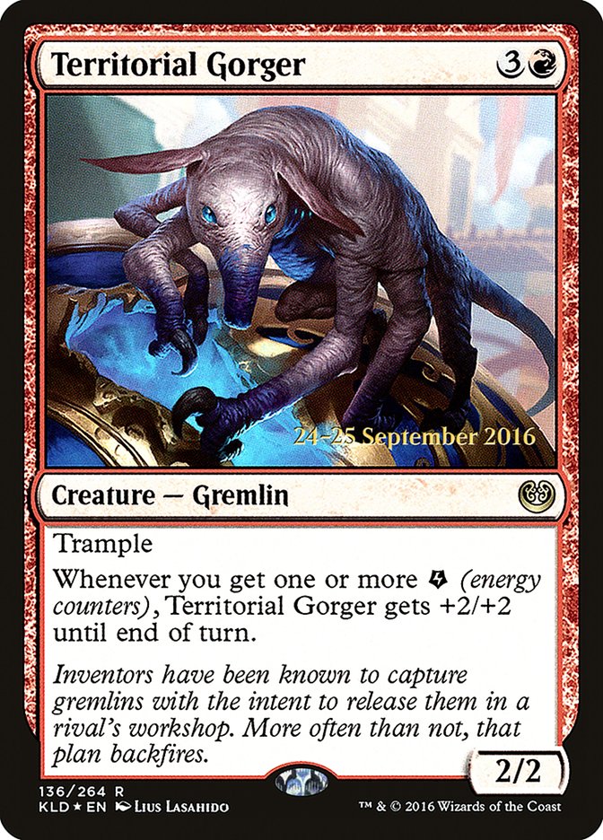 Territorial Gorger  (Prerelease) [Kaladesh Prerelease Promos] | The Gaming-Verse