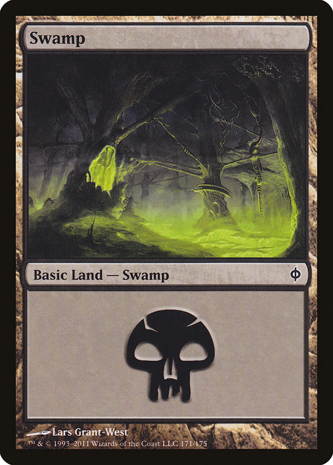 Swamp (#171) [New Phyrexia] | The Gaming-Verse