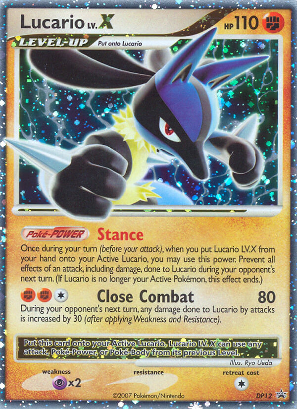 Lucario LV.X (DP12) [Diamond & Pearl: Black Star Promos] | The Gaming-Verse