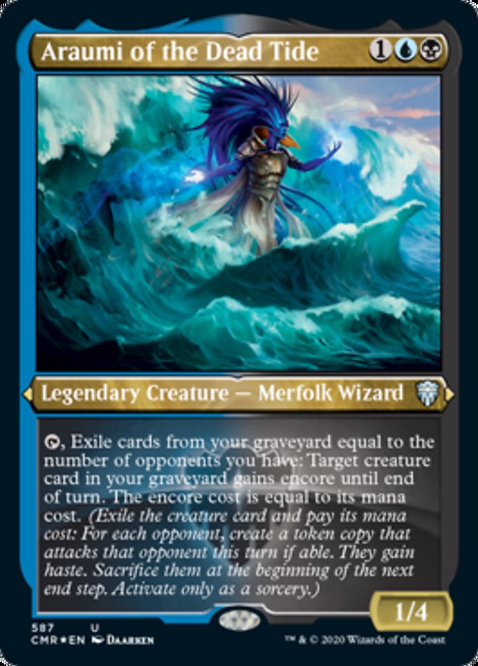 Araumi of the Dead Tide [Commander Legends Etched] | The Gaming-Verse