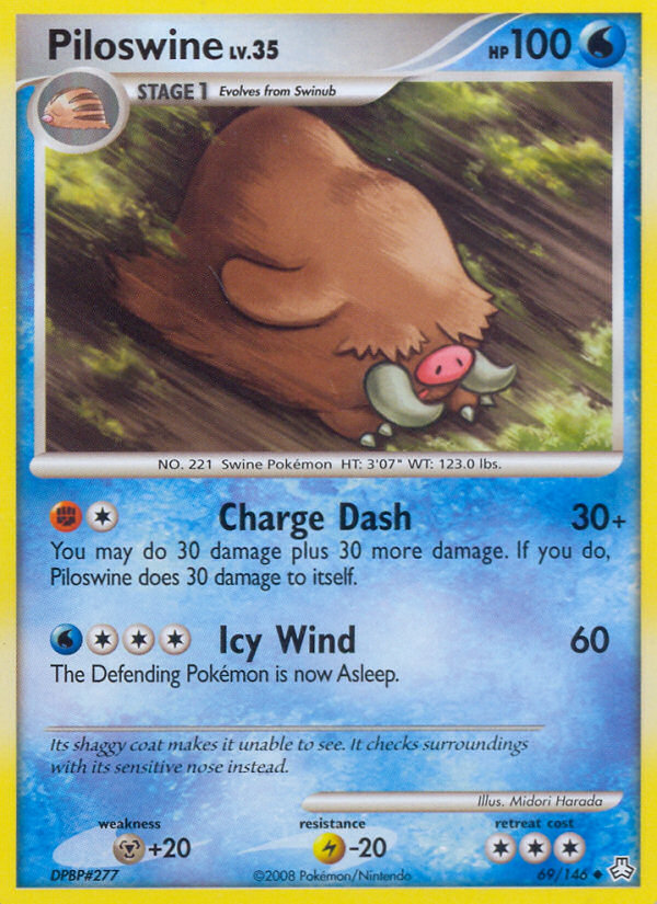 Piloswine (69/146) [Diamond & Pearl: Legends Awakened] | The Gaming-Verse