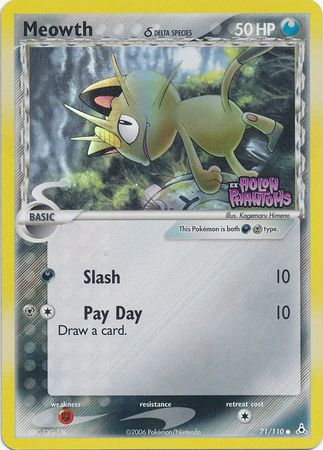 Meowth (71/110) (Delta Species) (Stamped) [EX: Holon Phantoms] | The Gaming-Verse