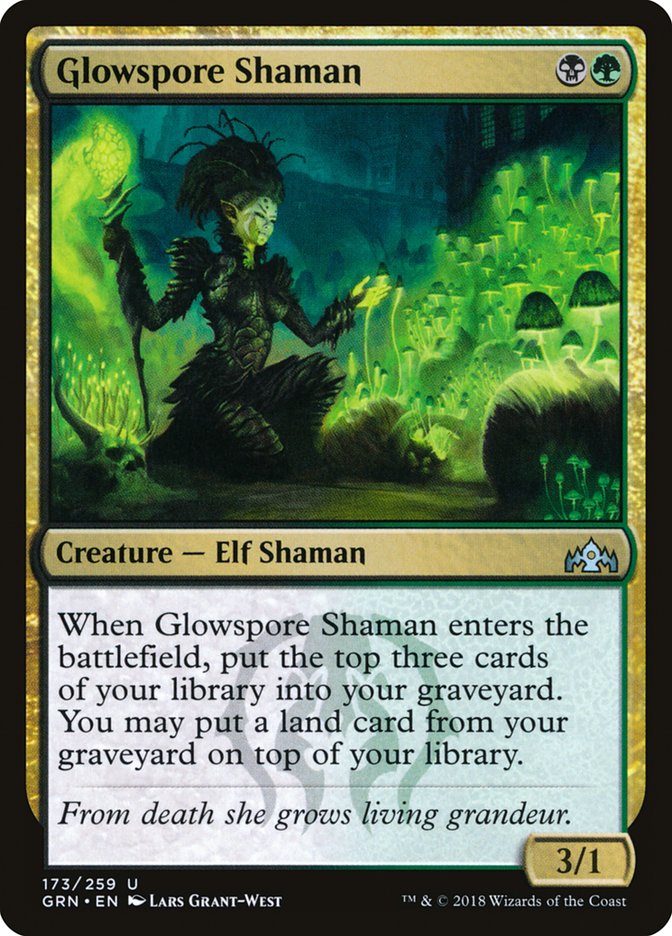 Glowspore Shaman [Guilds of Ravnica] | The Gaming-Verse