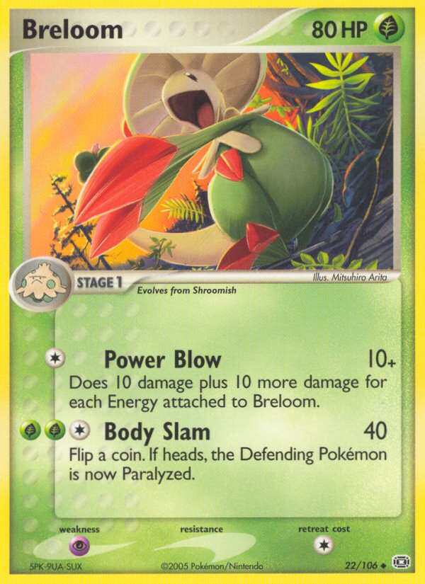 Breloom (22/106) [EX: Emerald] | The Gaming-Verse