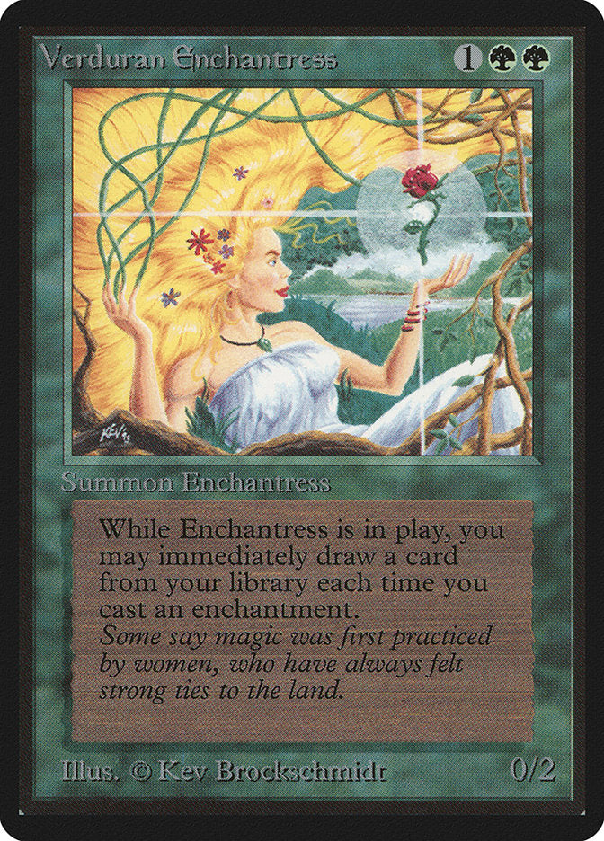 Verduran Enchantress [Limited Edition Beta] | The Gaming-Verse