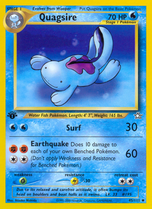 Quagsire (45/111) [Neo Genesis 1st Edition] | The Gaming-Verse